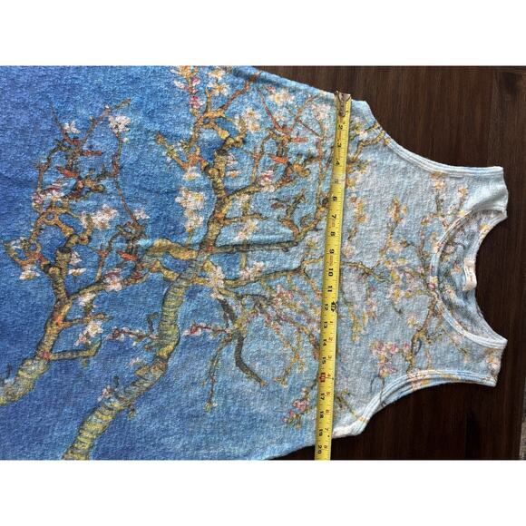 Jess & Jane Tunic Top Watercolor Soft Touch Relaxed Tank L - Picture 5 of 6